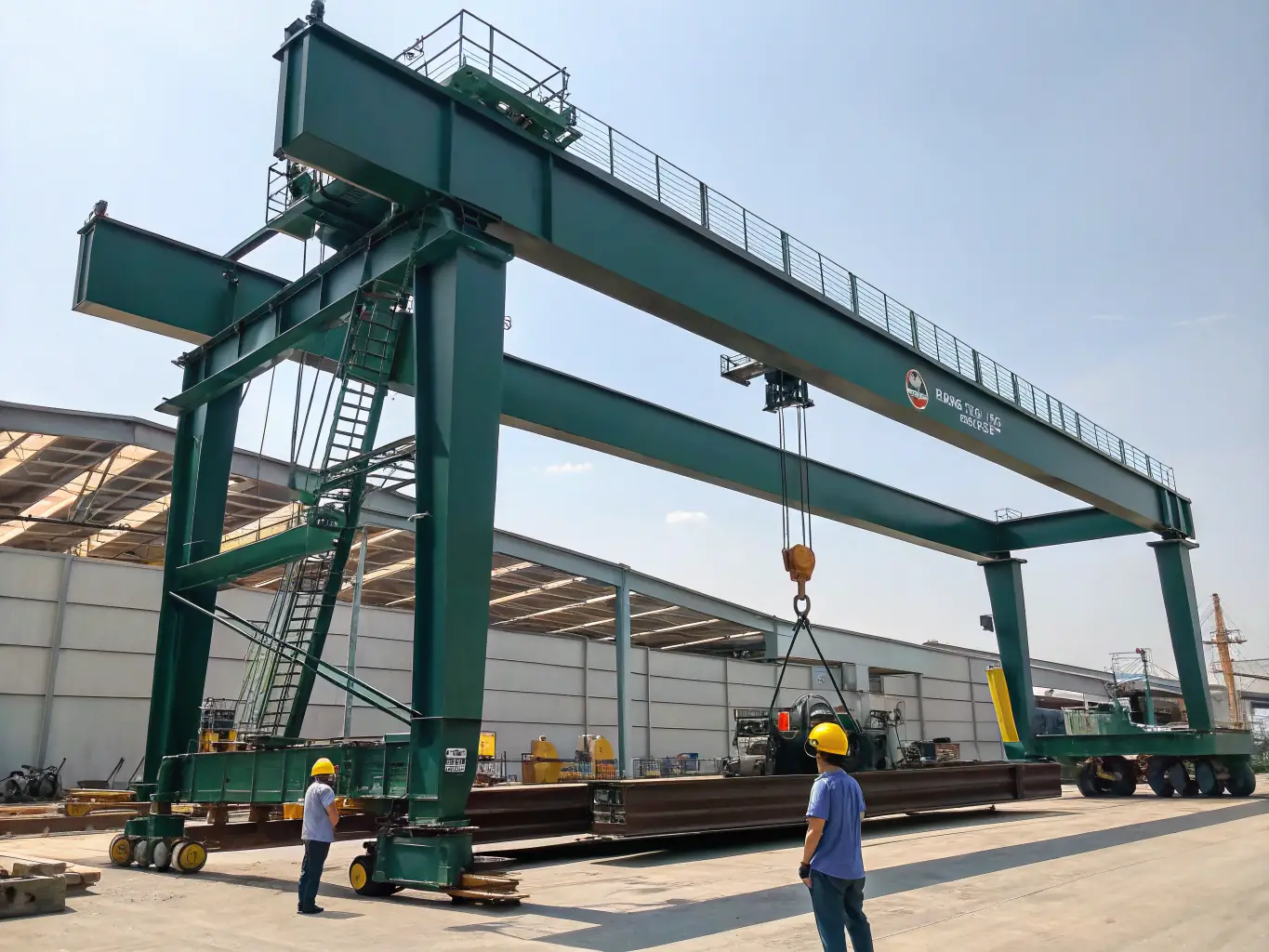 A crane lifting heavy machinery at an industrial site, demonstrating the heavy-duty lifting capabilities for industrial and energy projects.